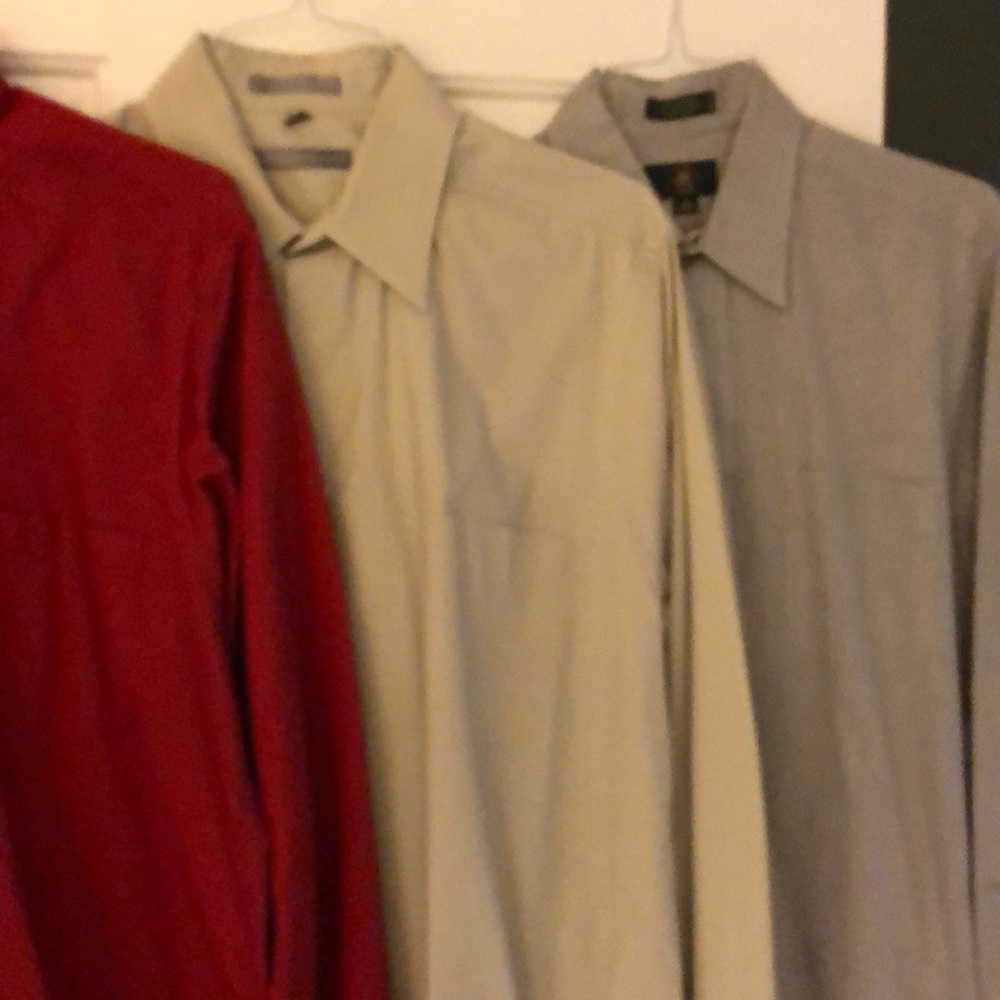 Assorted brands men’s long sleeve dress shirts